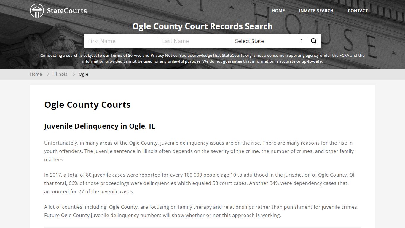Ogle County, IL Courts - Records & Cases - StateCourts